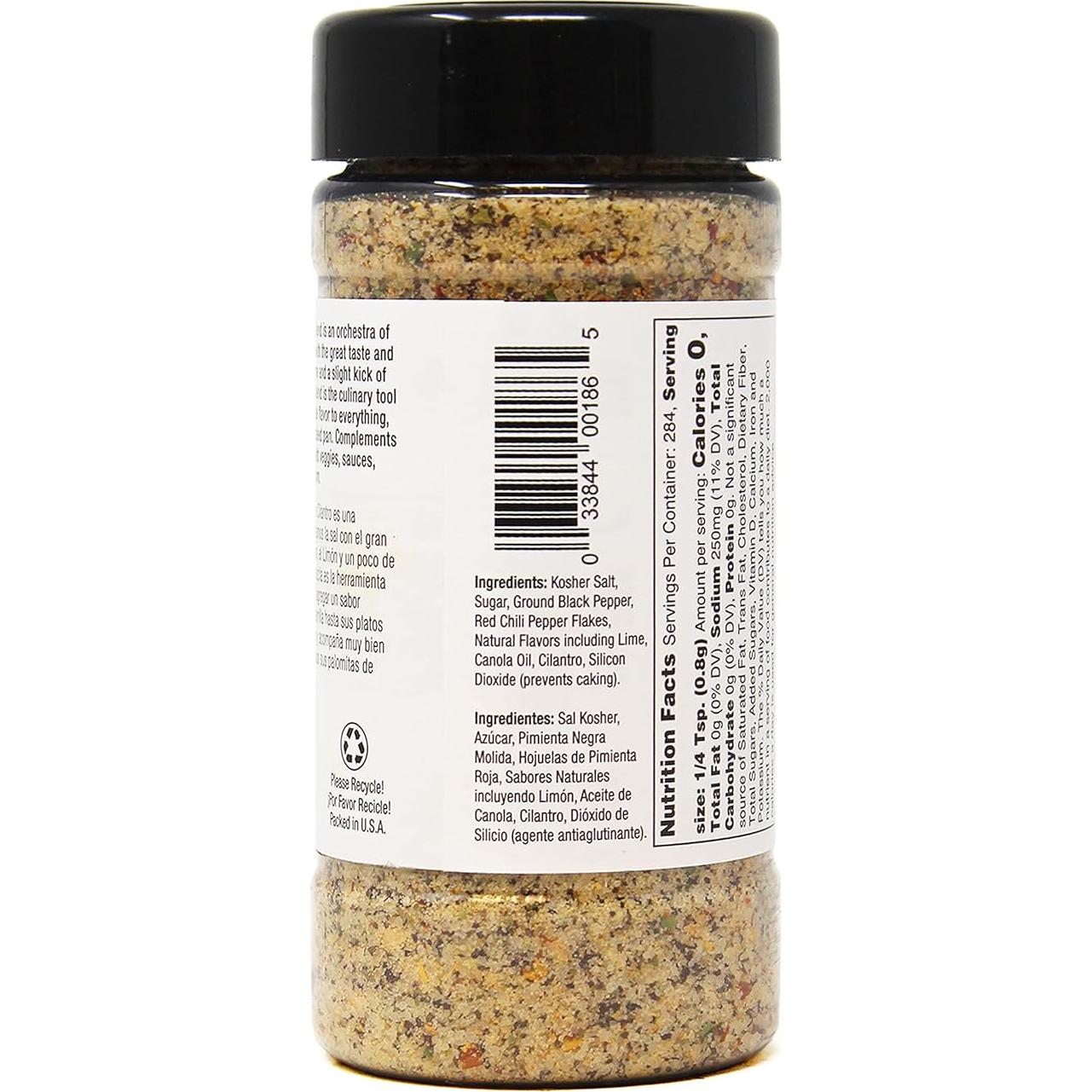 Sal de Pimienta de Cilantro y Lima Badia 226.8 g Sin Gluten