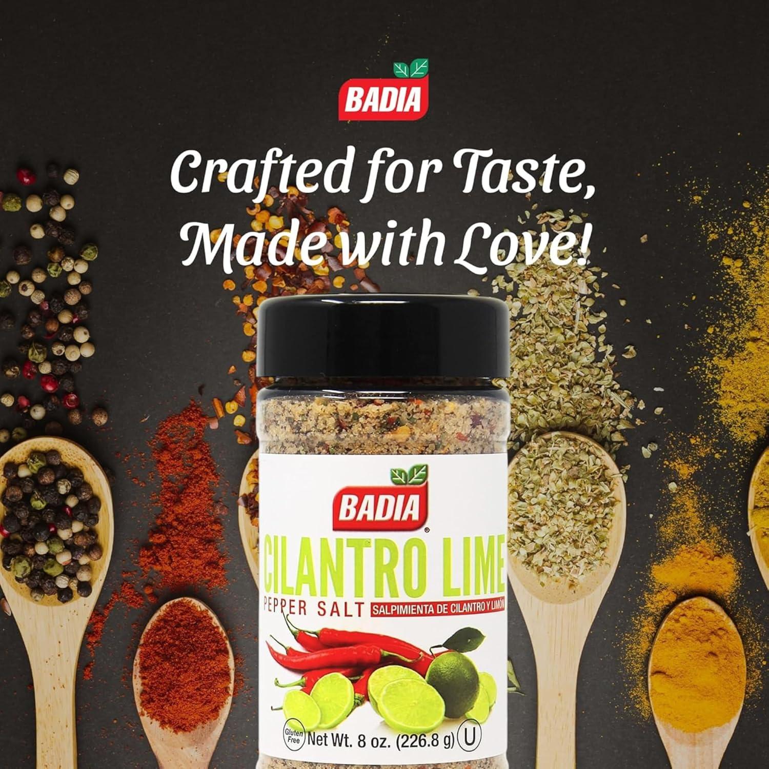 Sal de Pimienta de Cilantro y Lima Badia 226.8 g Sin Gluten