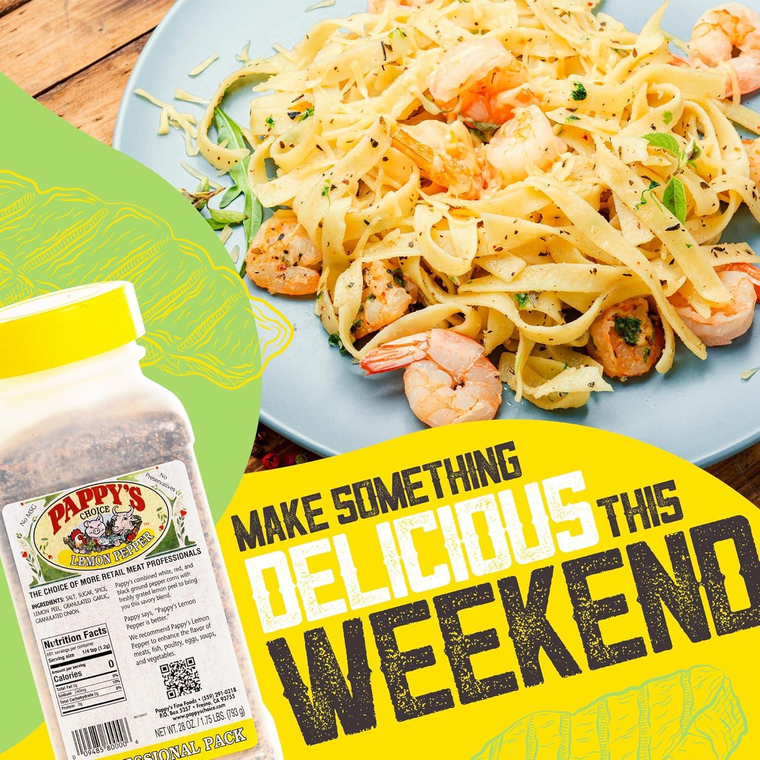 Pimienta de Limón Pappy 793g - Sazonador para Carnes y Verduras