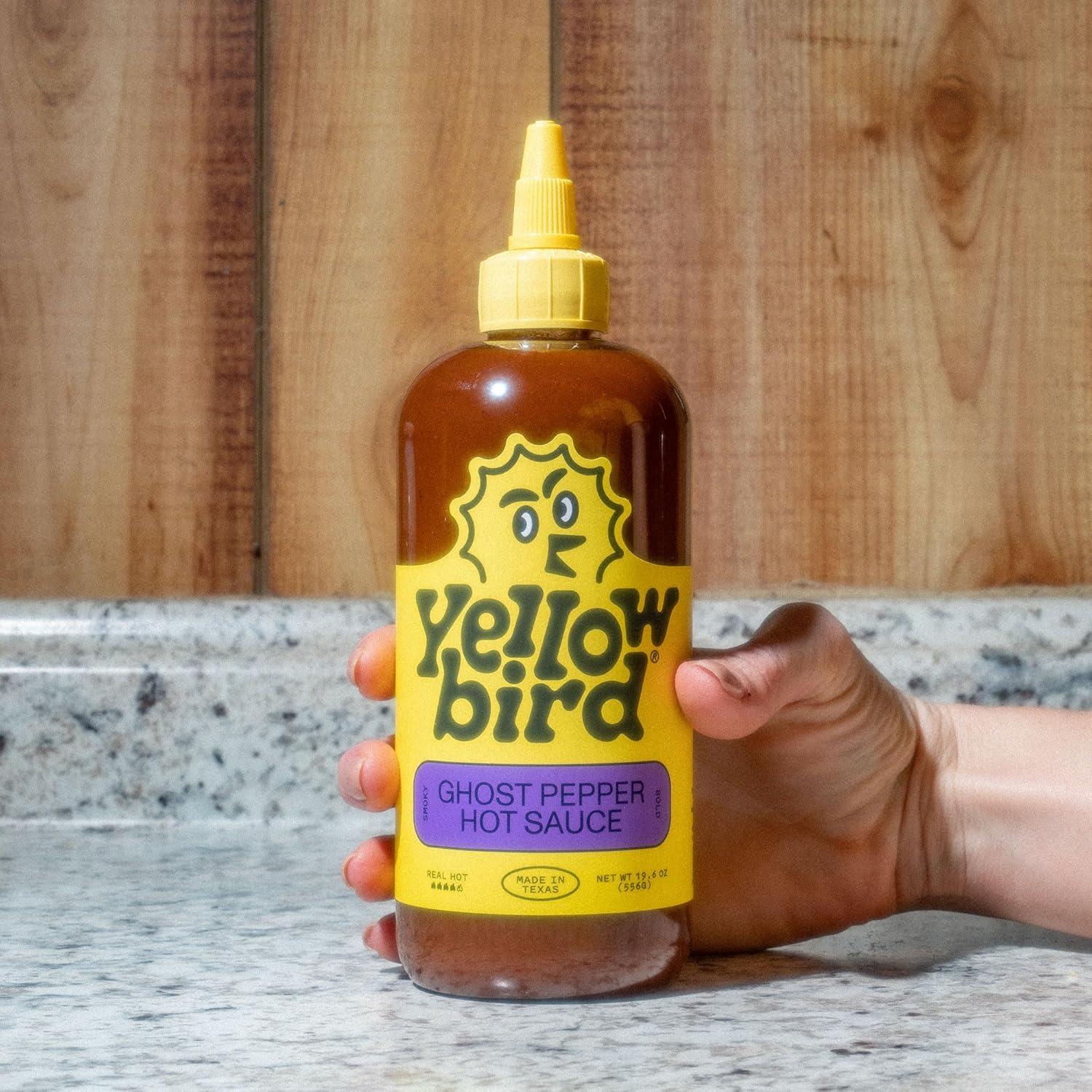 Salsa Picante Yellowbird Pimiento Fantasma 550 g - Hecho en Texas