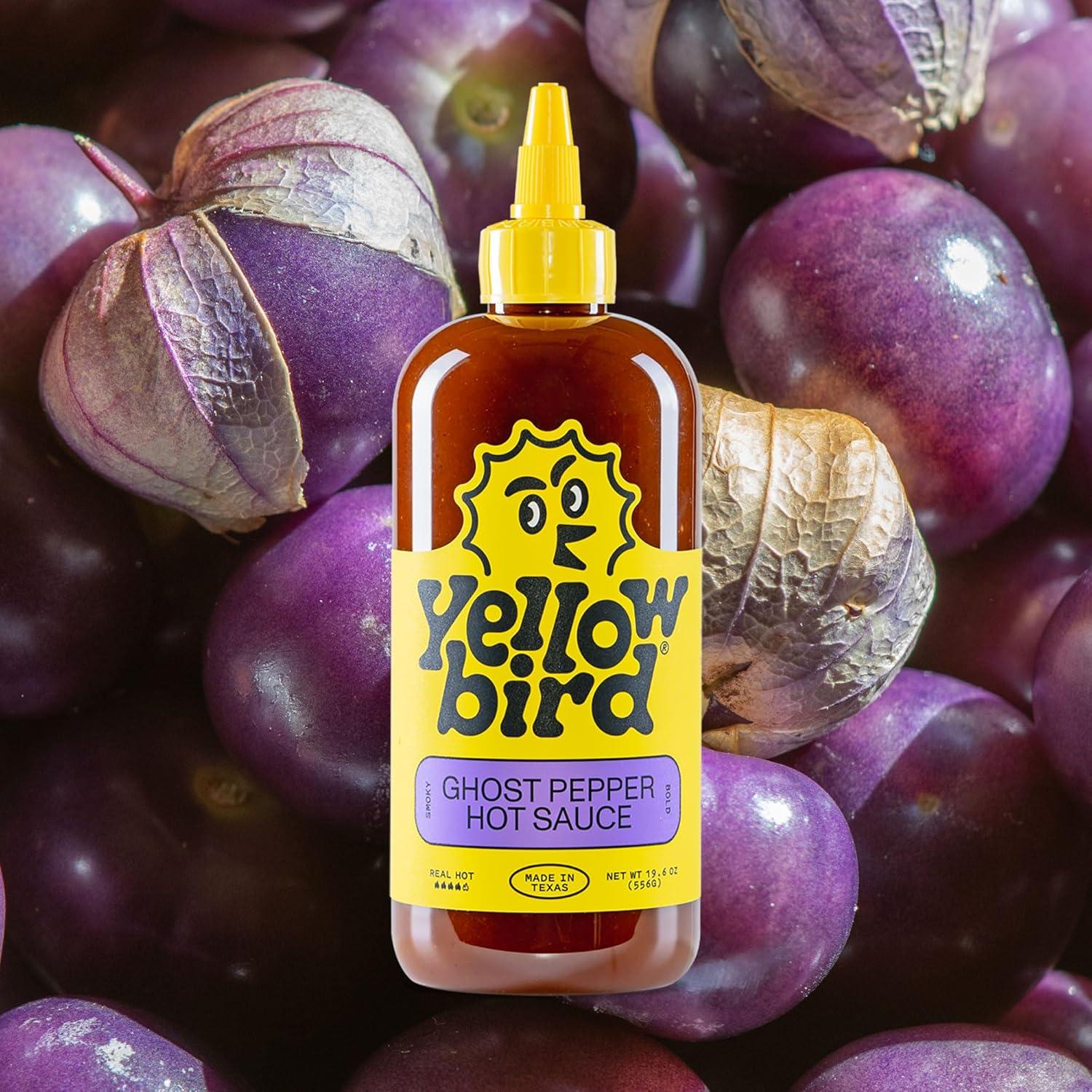 Salsa Picante Yellowbird Pimiento Fantasma 550 g - Hecho en Texas