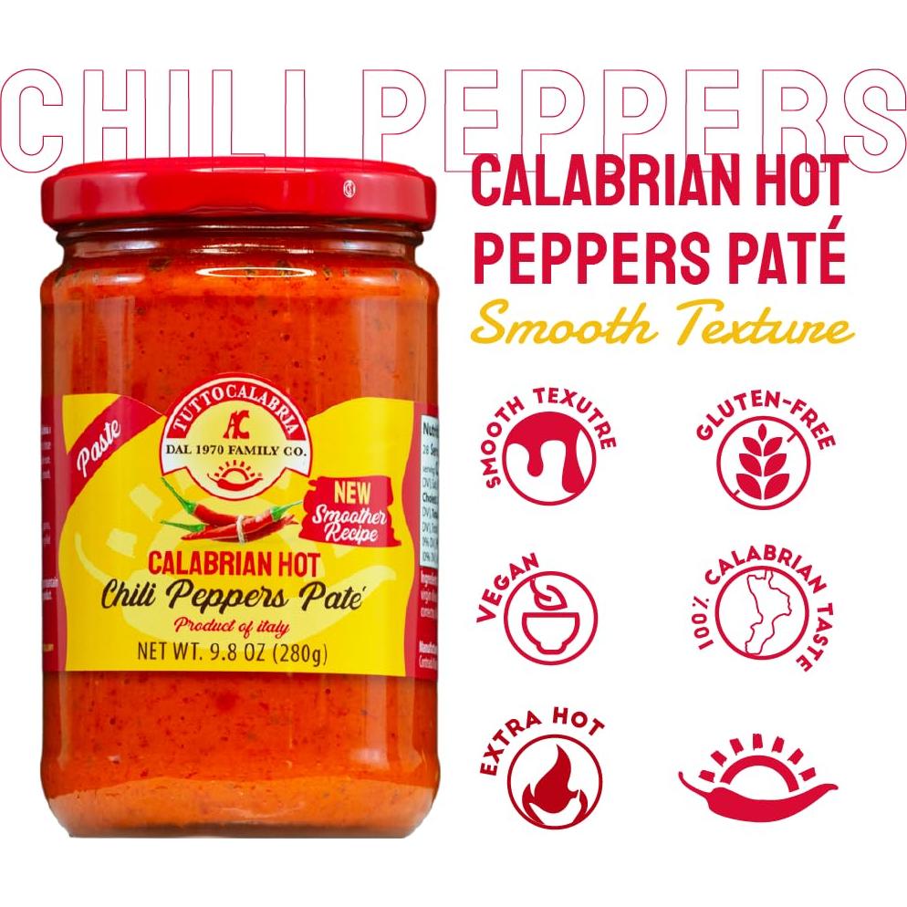 Paté de Chile TuttoCalabria 190 g - Cremoso y Picante