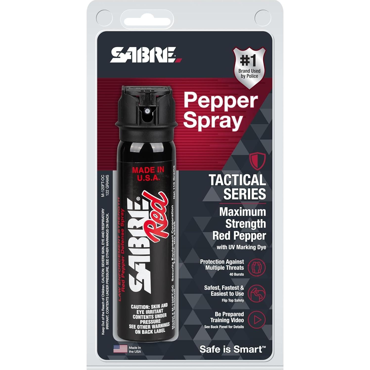 Spray de Pimienta SABRE Magnum 120 - 130 ml, Alcance 4 m