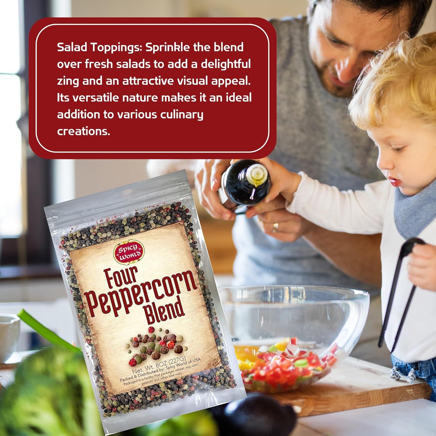 Mezcla de Cuatro Pimientas Spicy World 226.8g - Sin OGM