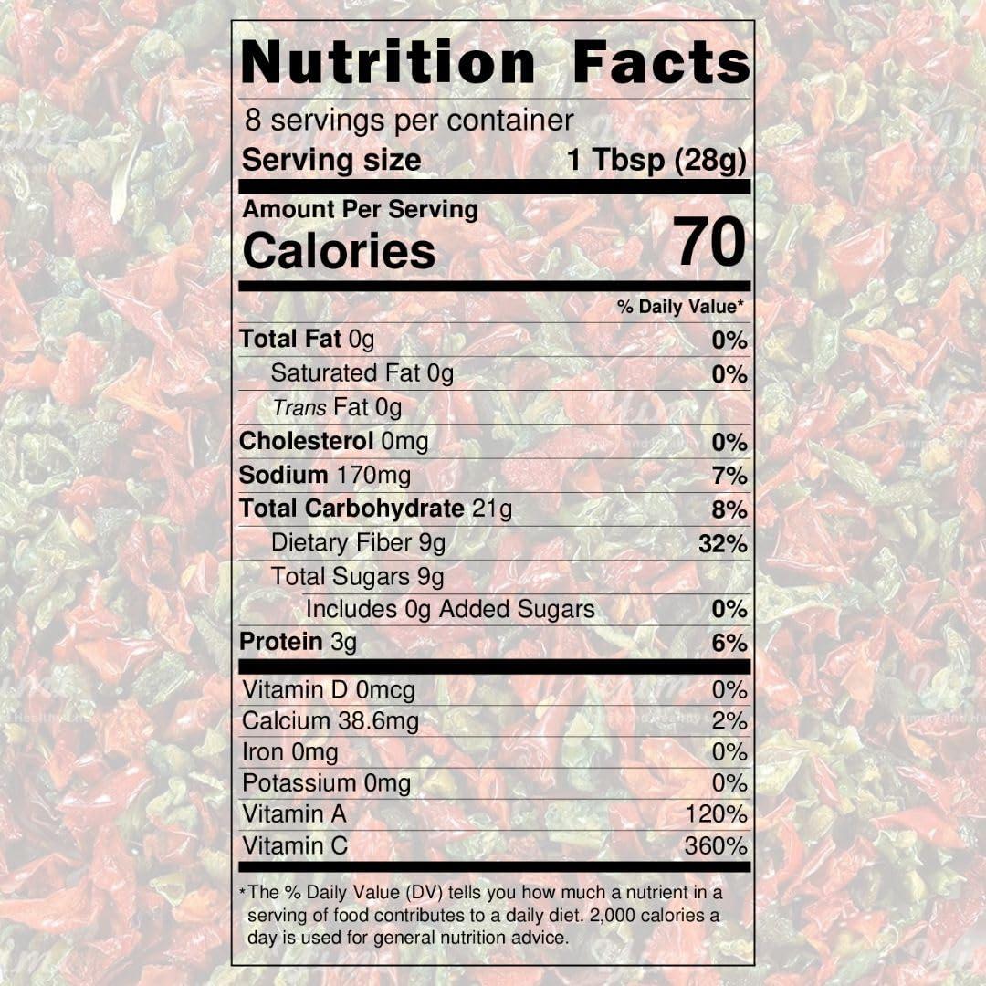 Copos de Pimiento Rojo y Verde Secos SavorSatch 227g - Kosher