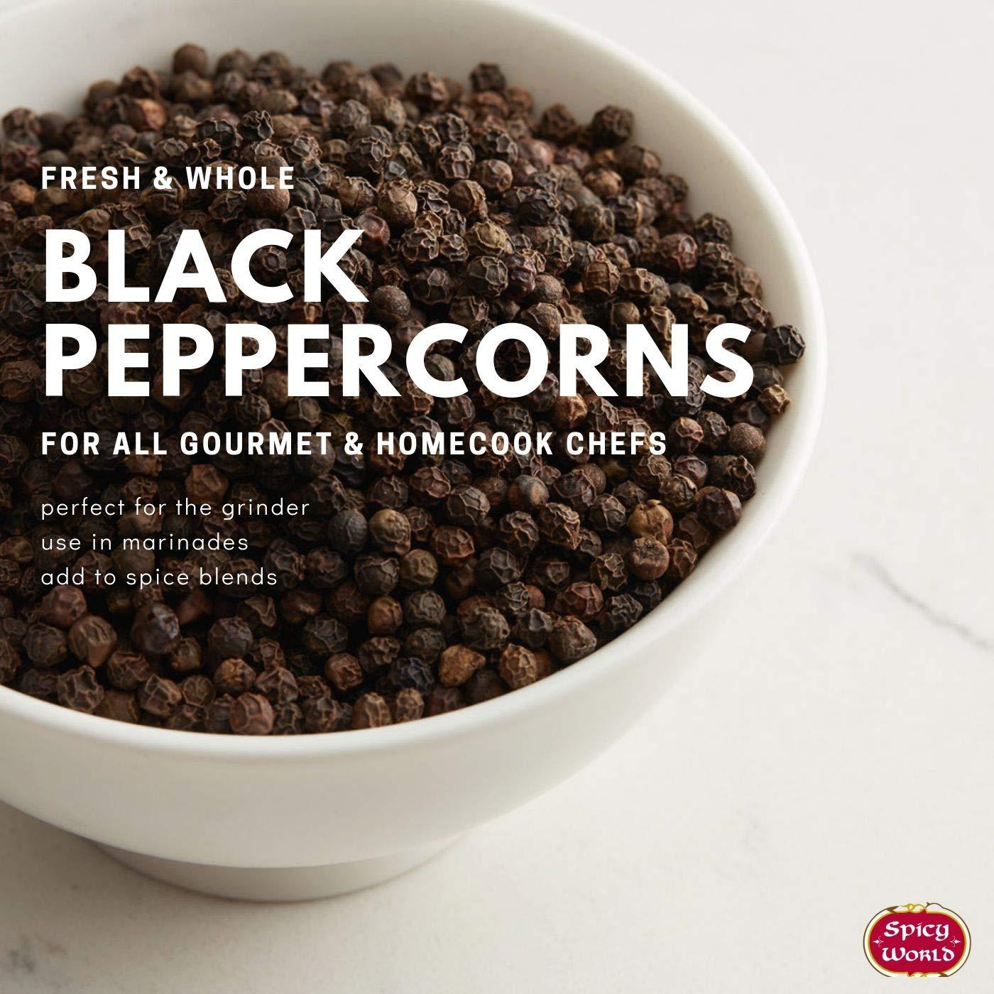 Pimienta Negra Entera Spicy World 198g - Ideal para Molinillo