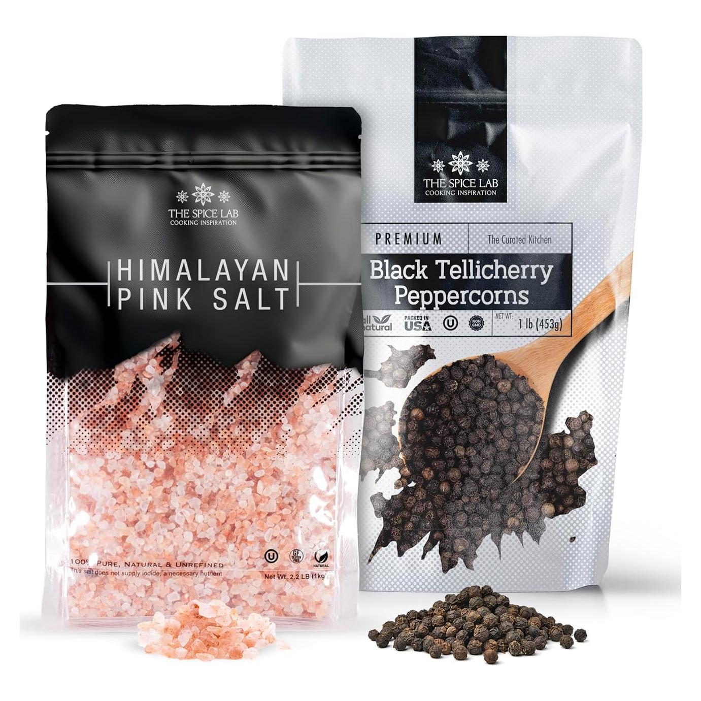 Combo Sal Rosa del Himalaya 0.99 kg + Pimienta 0.45 kg The Spice Lab