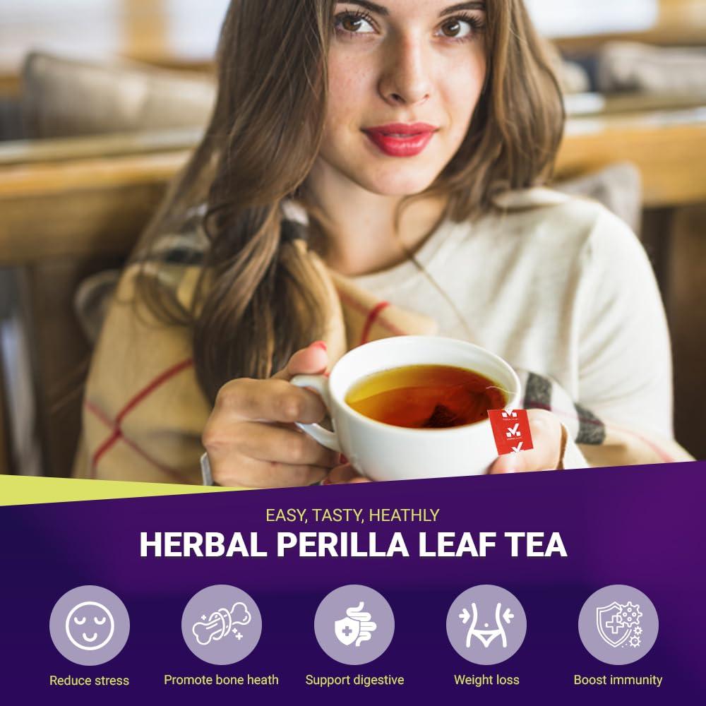 Bolsitas de Té de Hoja de Perilla VUONG MART 60+5 Unidades 100% Natural