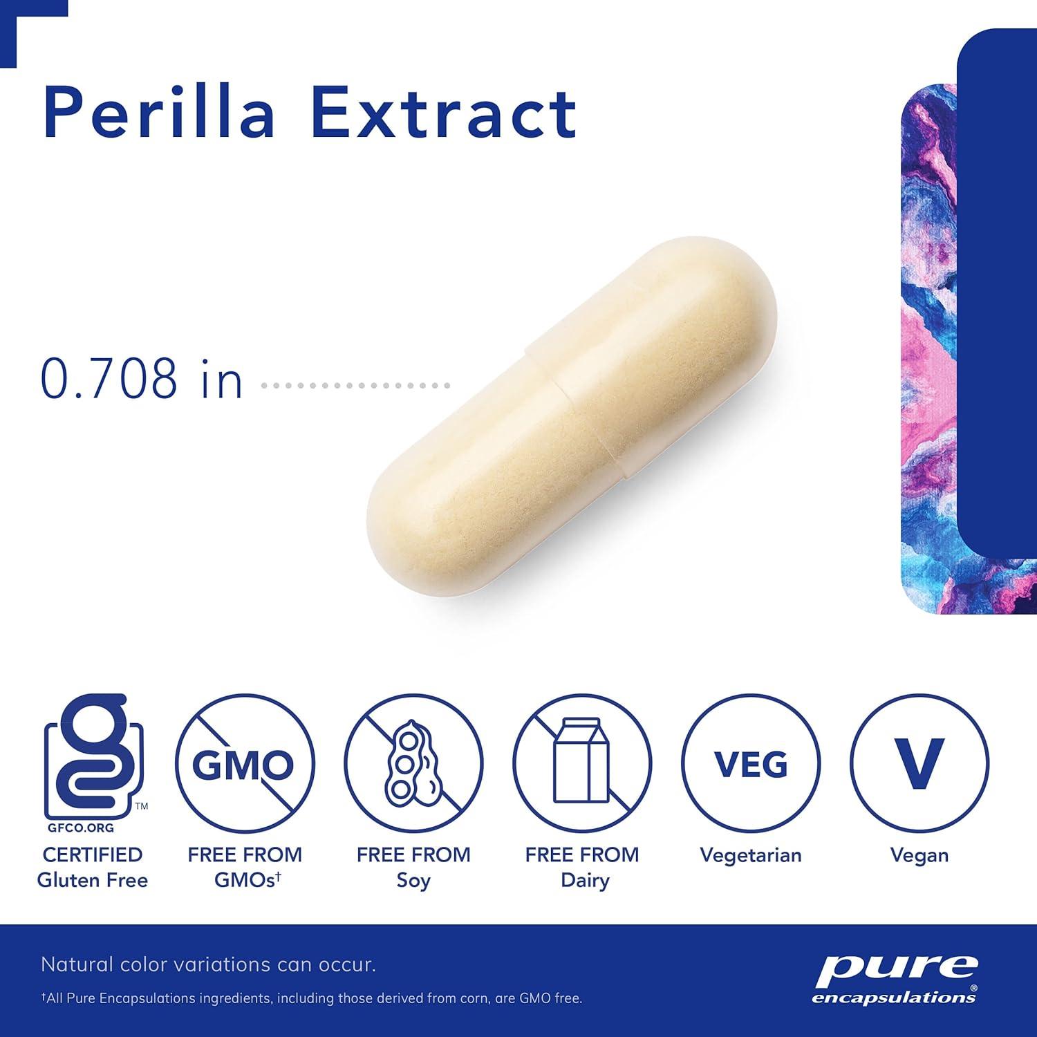 Extracto de Perilla Pure Encapsulations | 90 Cápsulas | Apoyo Inmunológico
