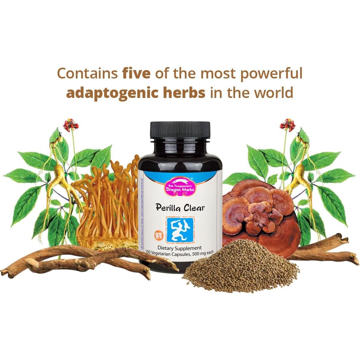 Cápsulas Perilla Clear Dragon Herbs - 60 Cápsulas 500 mg