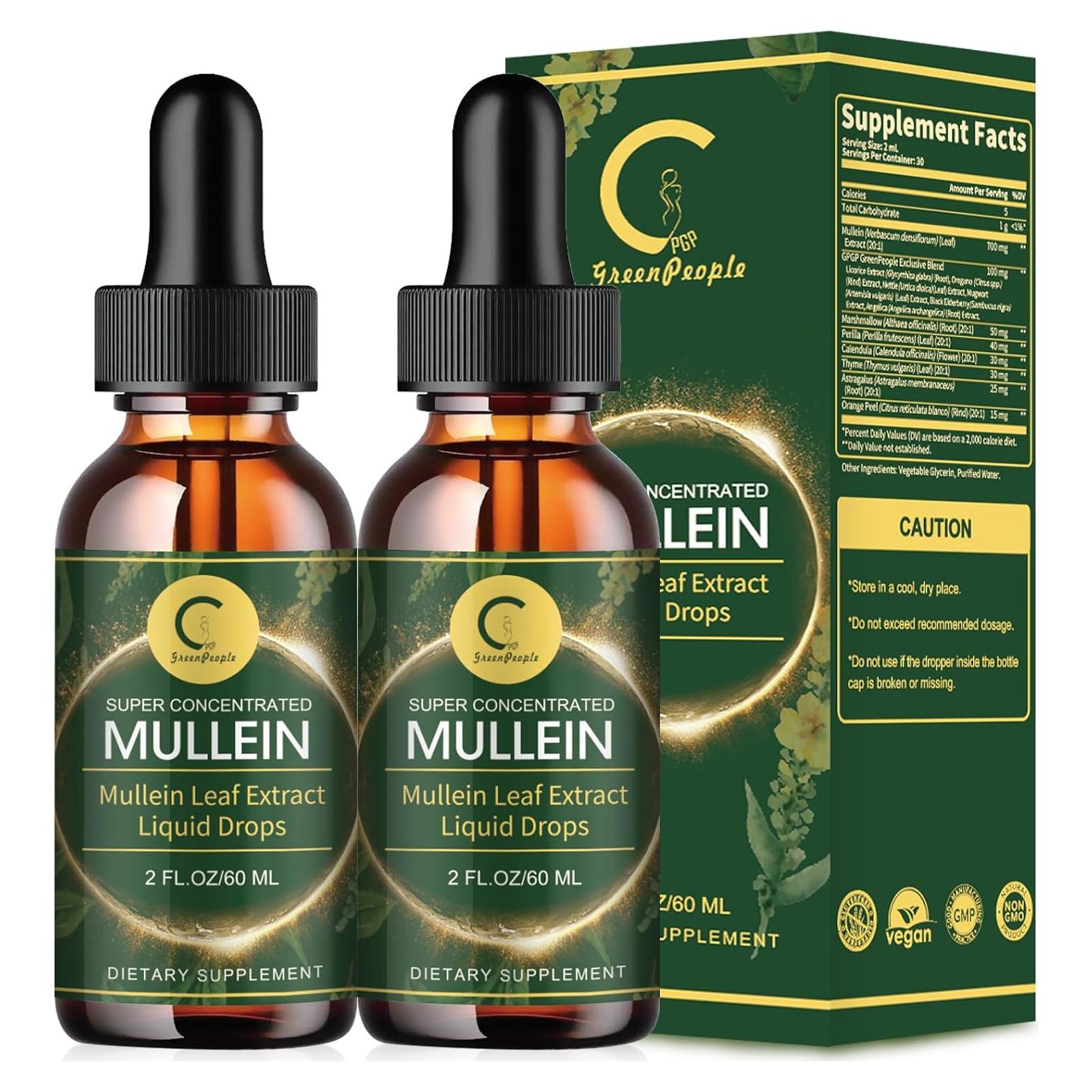 Gotas de Mullein GPGP GreenPeople 118 ml - Limpieza Pulmones