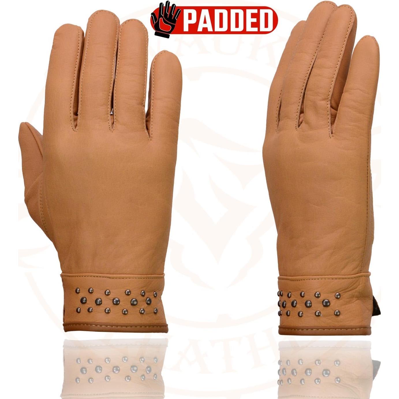 Guantes de Moto Milwaukee MG7760 Cuero Mujer Palma Gel