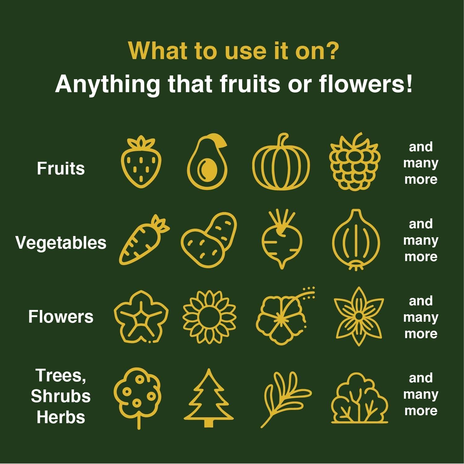 Fertilizante Líquido Secreto del Agricultor 1.36kg - Aumenta Frutas y Flores