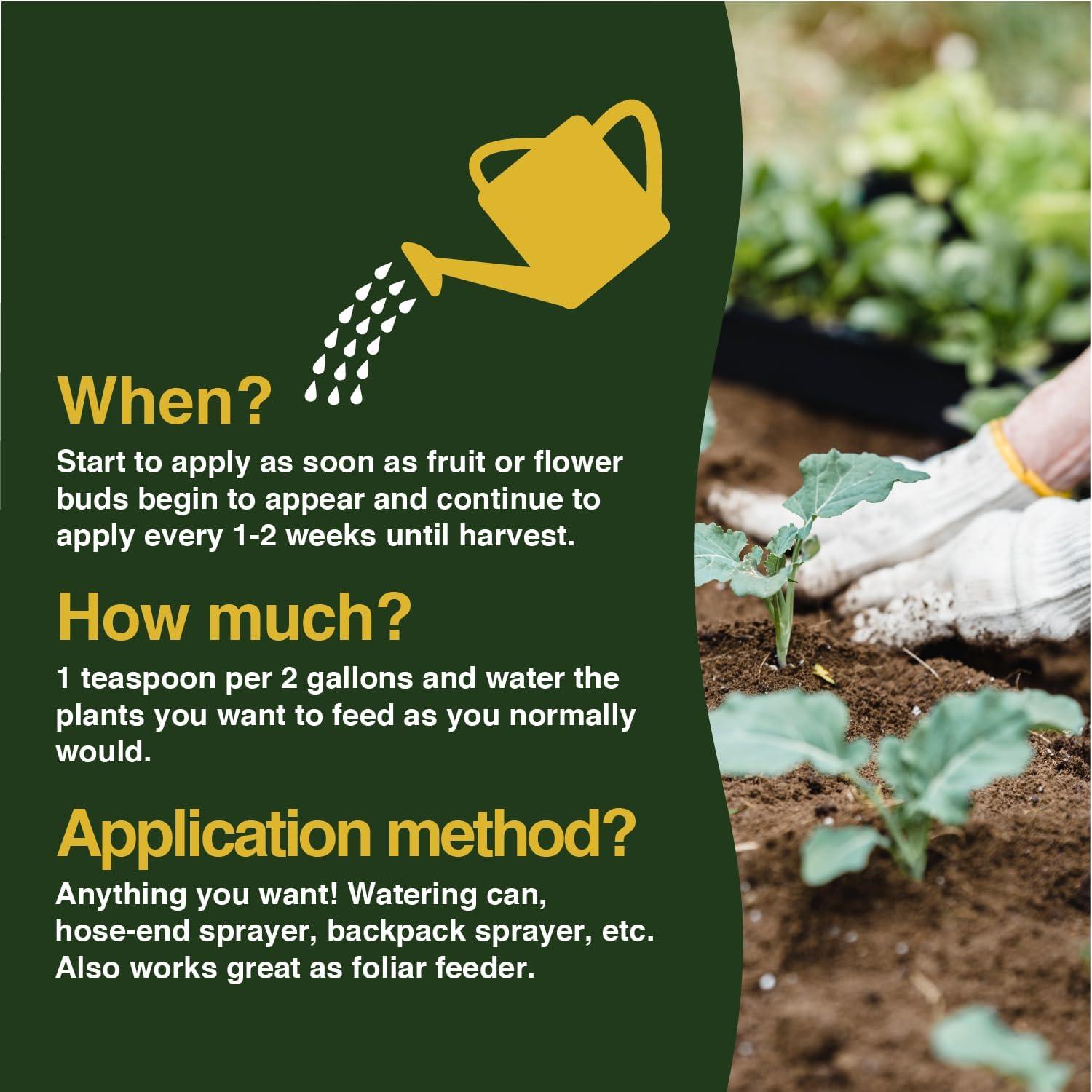 Fertilizante Líquido Secreto del Agricultor 1.36kg - Aumenta Frutas y Flores