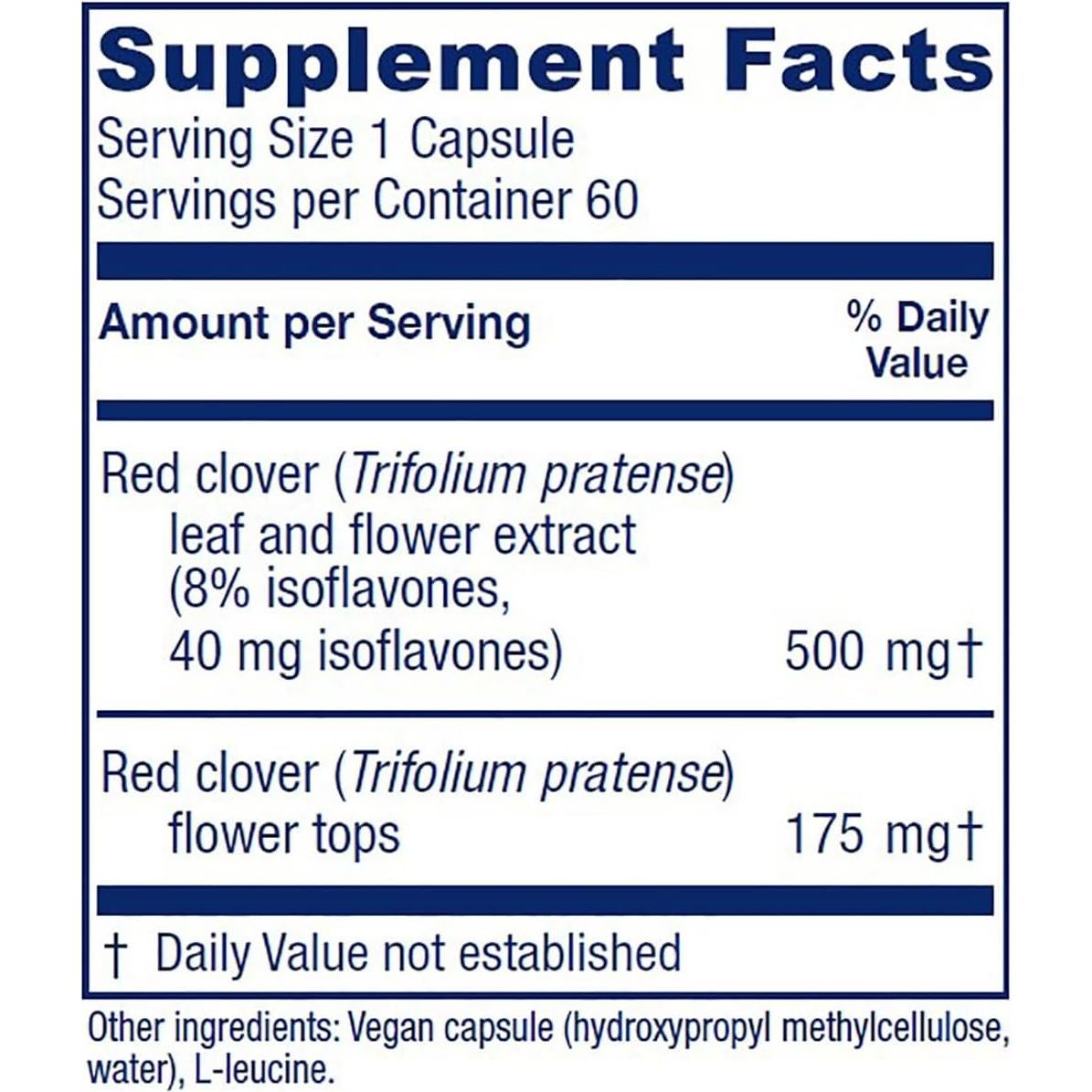 Extracto de Trébol Rojo Vitanica 500mg - 60 Cápsulas Veganas
