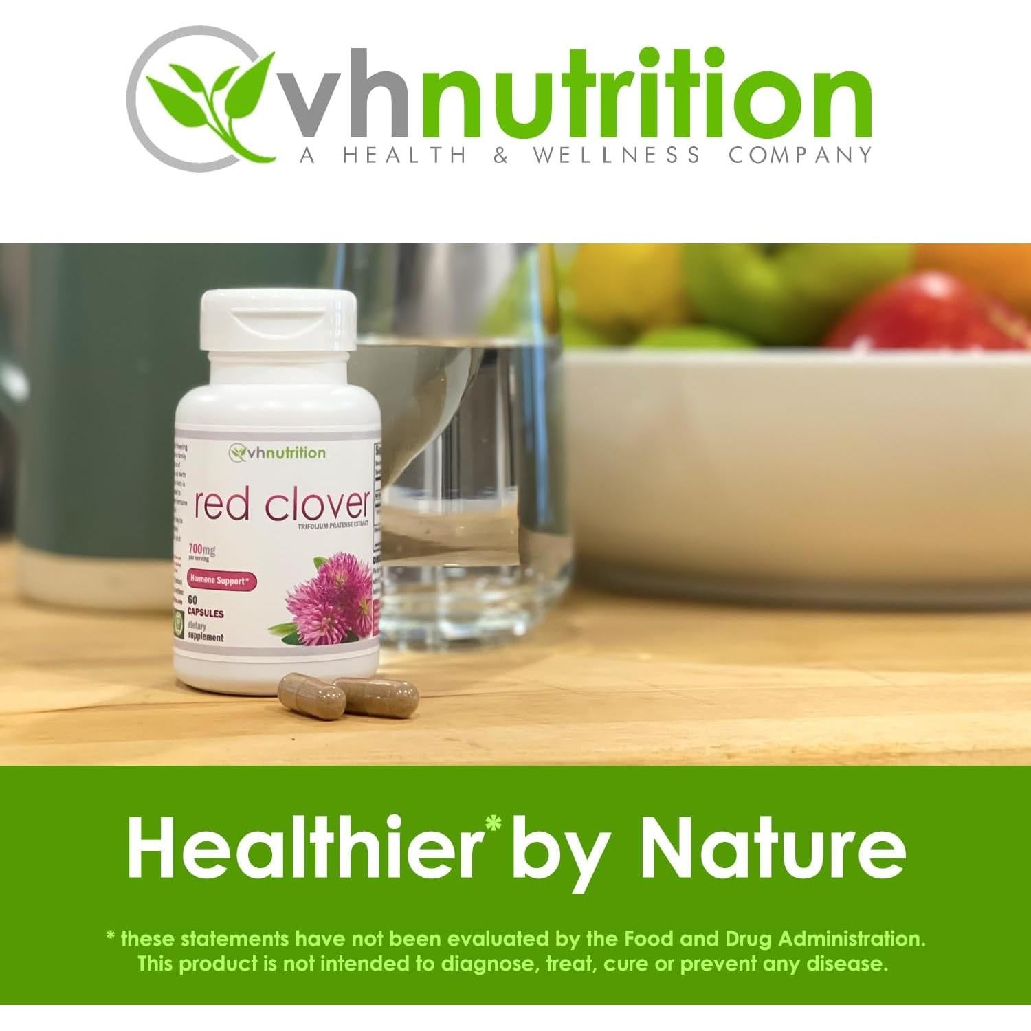 VH Nutrition Trébol Rojo 700mg | 60 Cápsulas para Menopausia