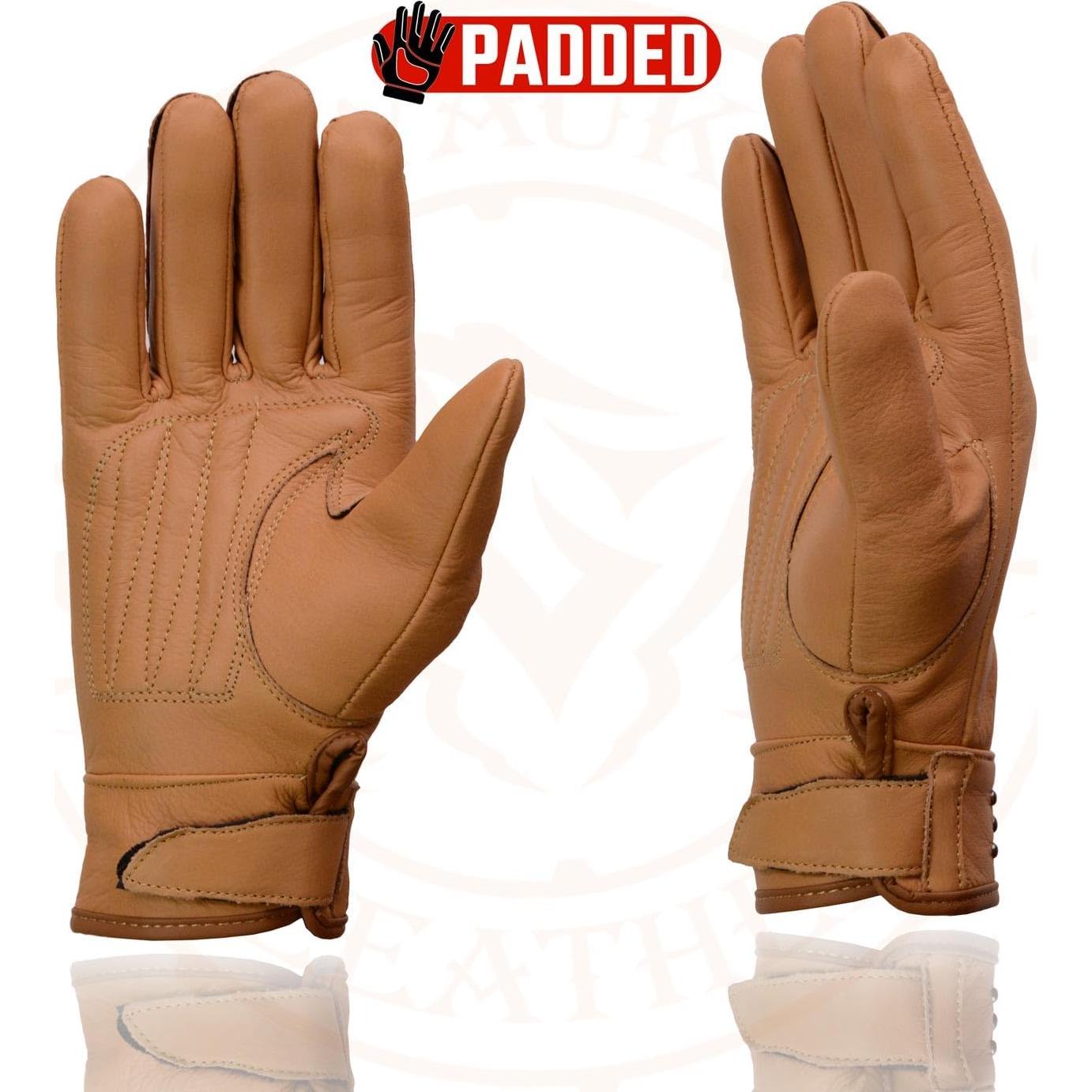 Guantes de moto Milwaukee Leather MG7760 mujer cuero negro