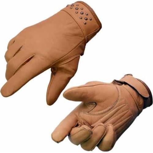 Guantes de moto Milwaukee Leather MG7760 mujer cuero negro