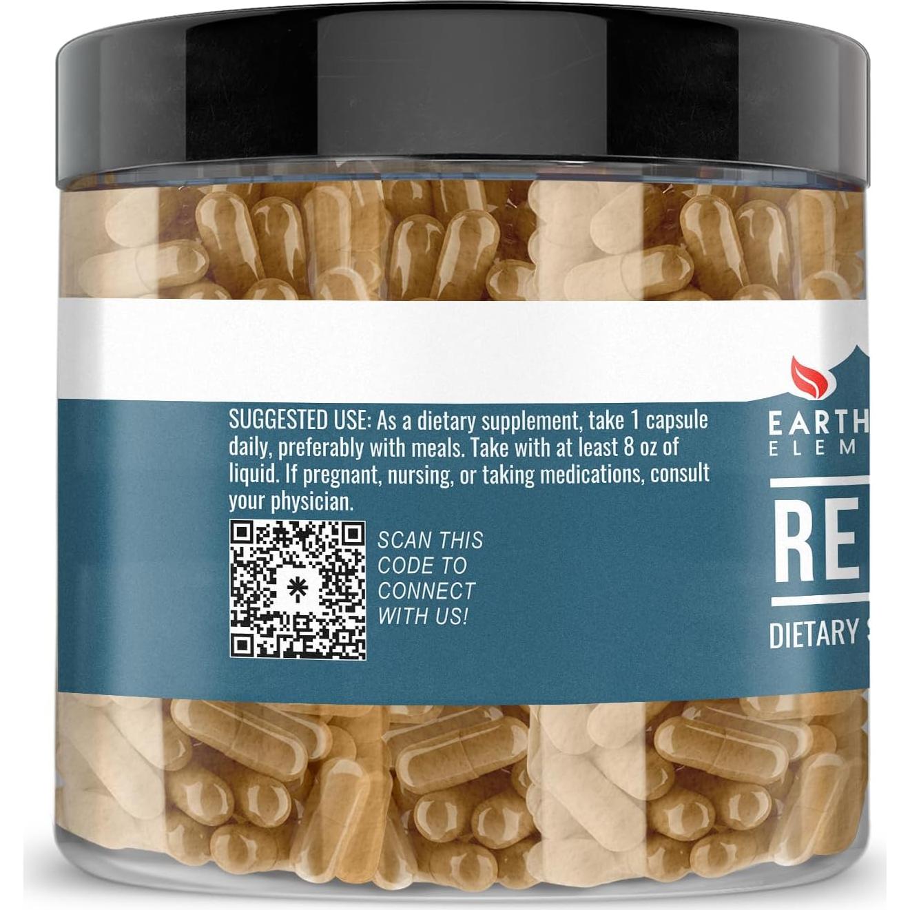 Cápsulas de Trébol Rojo Elementos de la Tierra 200 Unidades