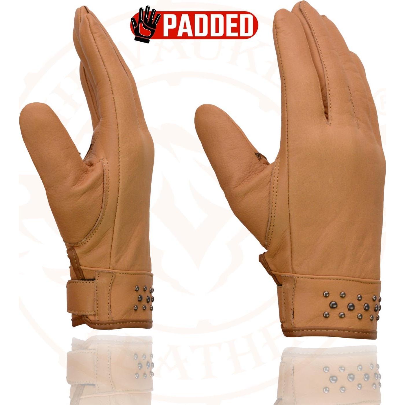 Guantes de moto Milwaukee Leather MG7760 para mujer con gel