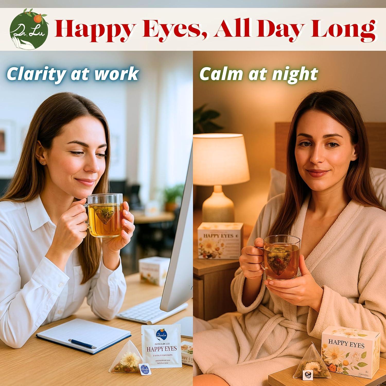 Té de Ojos Felices Dr. Lu 100% Natural 15 Bolsas Detox