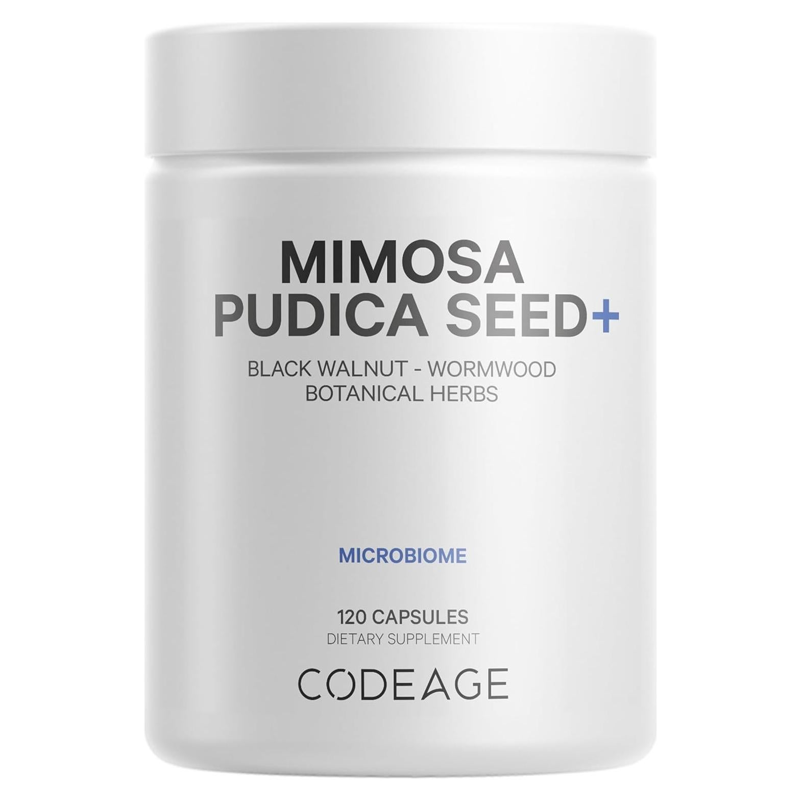 Cápsulas de Semilla de Mimosa Pudica Orgánica Codeage - 120 Unidades