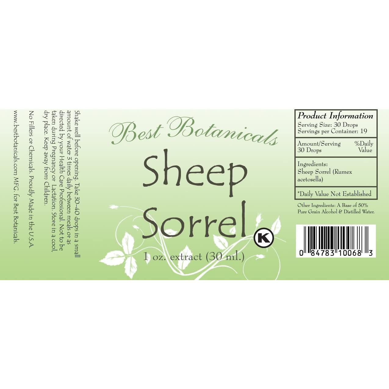 Extracto de Acetosa de Oveja 29.57 ml Mejores Botánicos