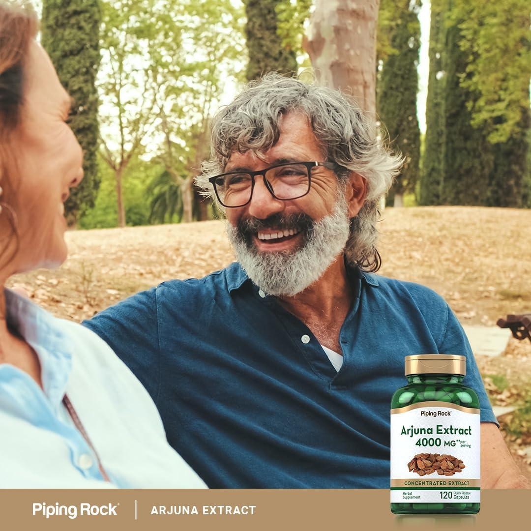 Extracto de Arjuna Piping Rock 4000 mg 120 Cápsulas Sin OGM