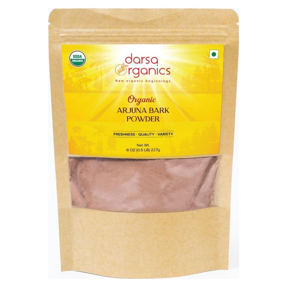Polvo de Arjuna Orgánico Darsa 226.8 g - Té Ayurvédico