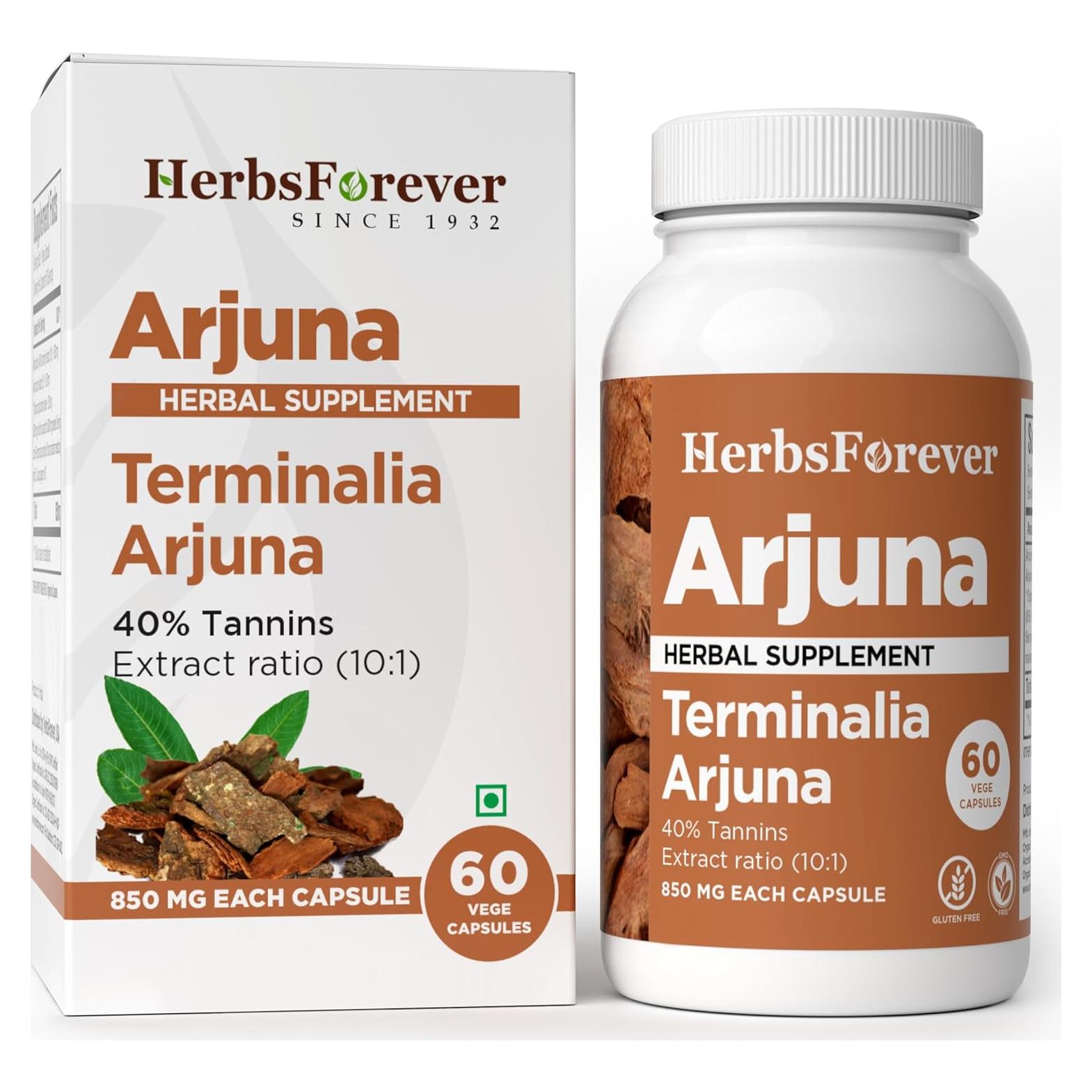 Suplemento Arjuna 60 Cápsulas Vegetales HerbsForever