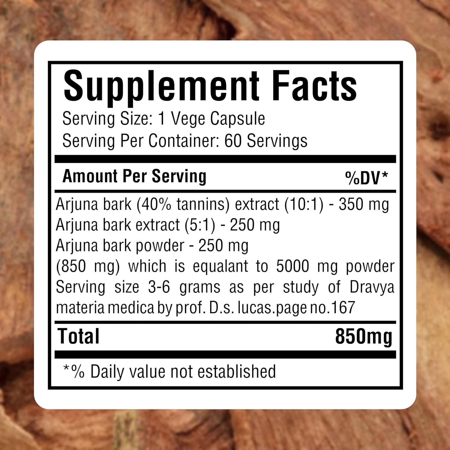Suplemento Arjuna 60 Cápsulas Vegetales HerbsForever