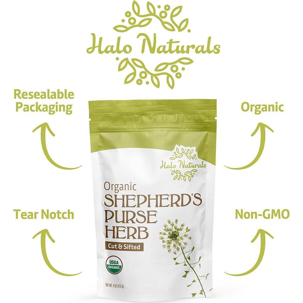 Hierba de Monedero Orgánica Halo Naturals 113g Certificada USDA