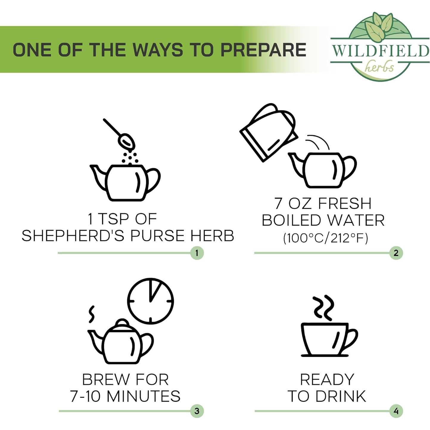 Té Herbal Bolsa de Pastor OVVA 50g - Capsella Bursa-Pastoris