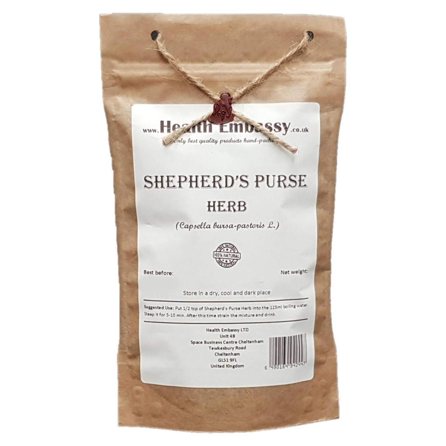 Té Herbal Bolsa de Pastor Health Embassy 50g - Natural y Libre de OGM