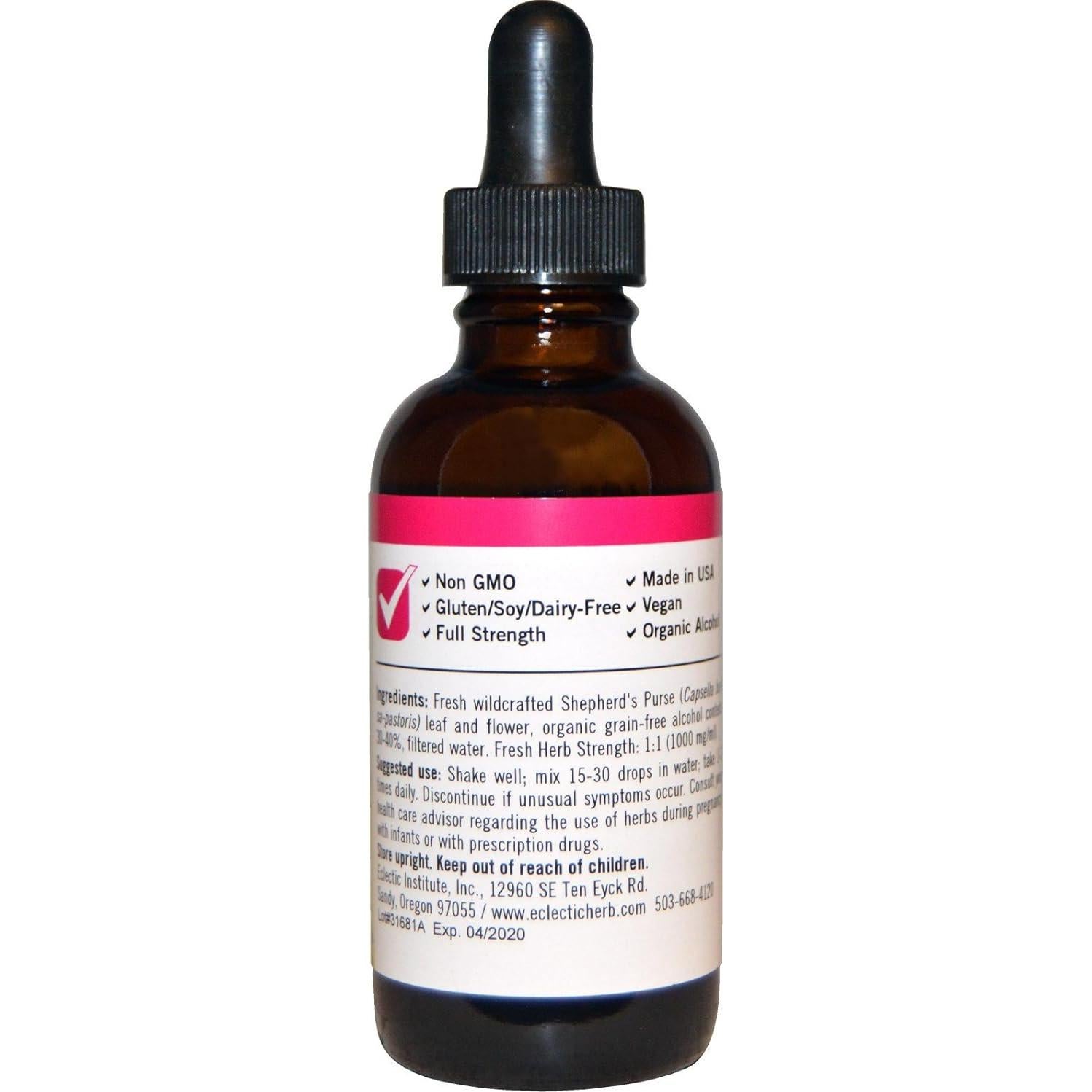 Extracto de Shepherd's Purse Eclectic Institute 60 ml - Salud Digestiva