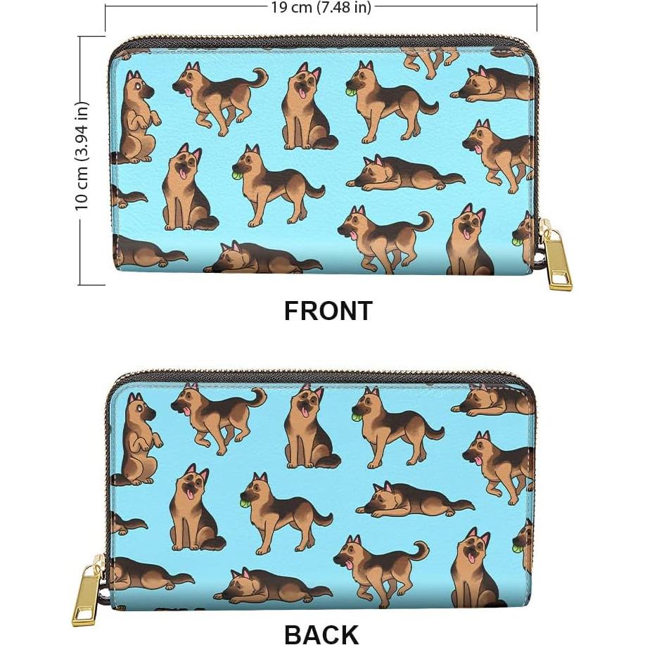 Billetera Clutch WIRESTER PU con Cremallera para Mujeres - 19x10 cm