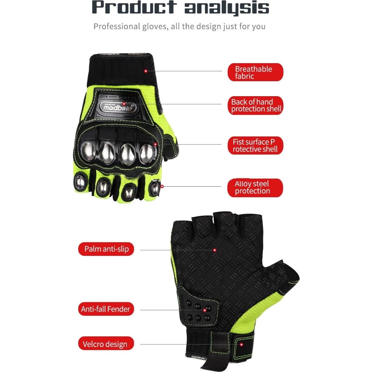 Guantes de Motocicleta Jioias Táctiles y Transpirables