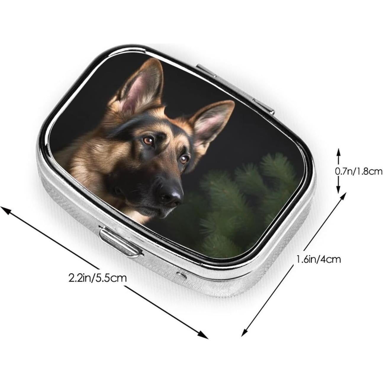 Estuche para Pastillas de Metal RTYHRTHJTFRJRTJH 2 Compartimentos