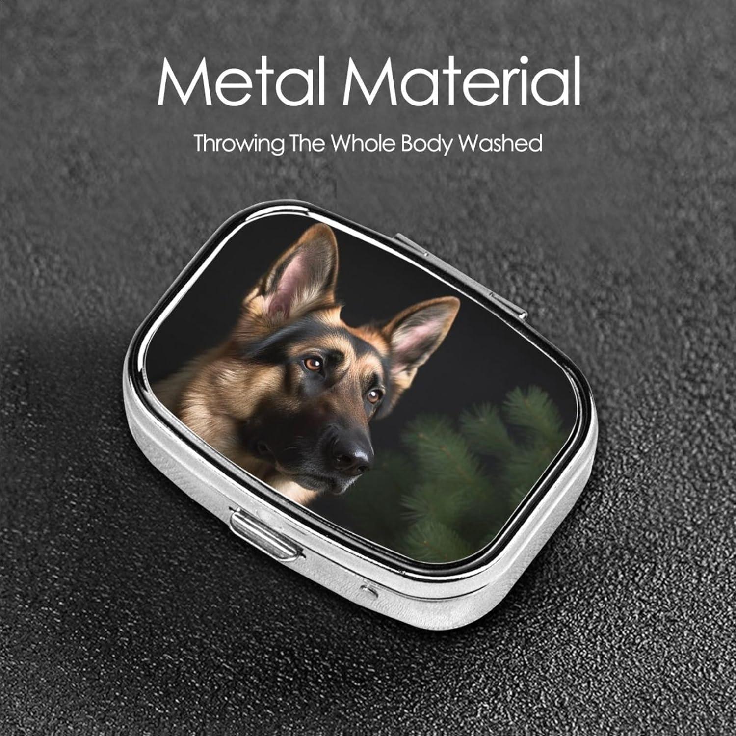 Estuche para Pastillas de Metal RTYHRTHJTFRJRTJH 2 Compartimentos