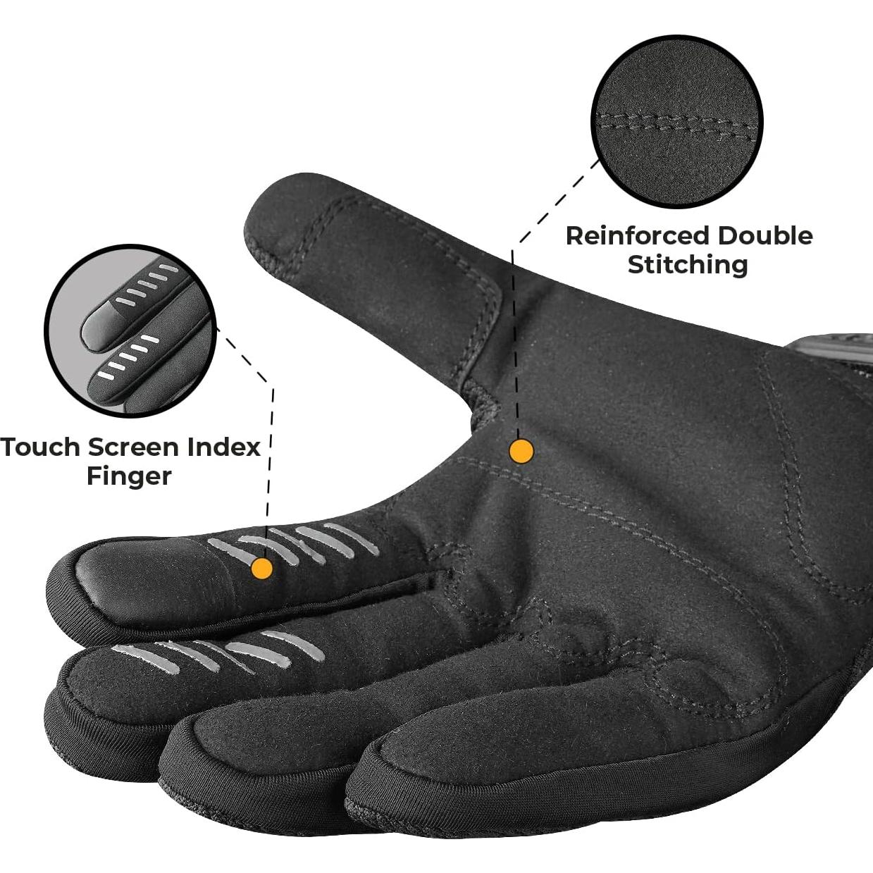 Guantes de Motocicleta AXIZ XX-Large Negro Táctiles