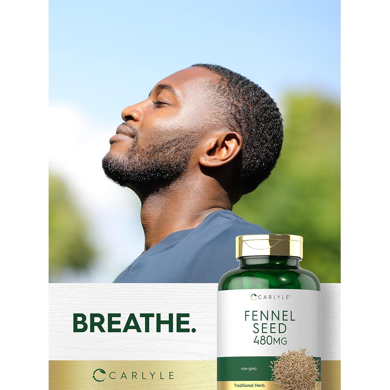 Semilla de Hinojo Carlyle 480mg - 200 Cápsulas Suplemento Herbal