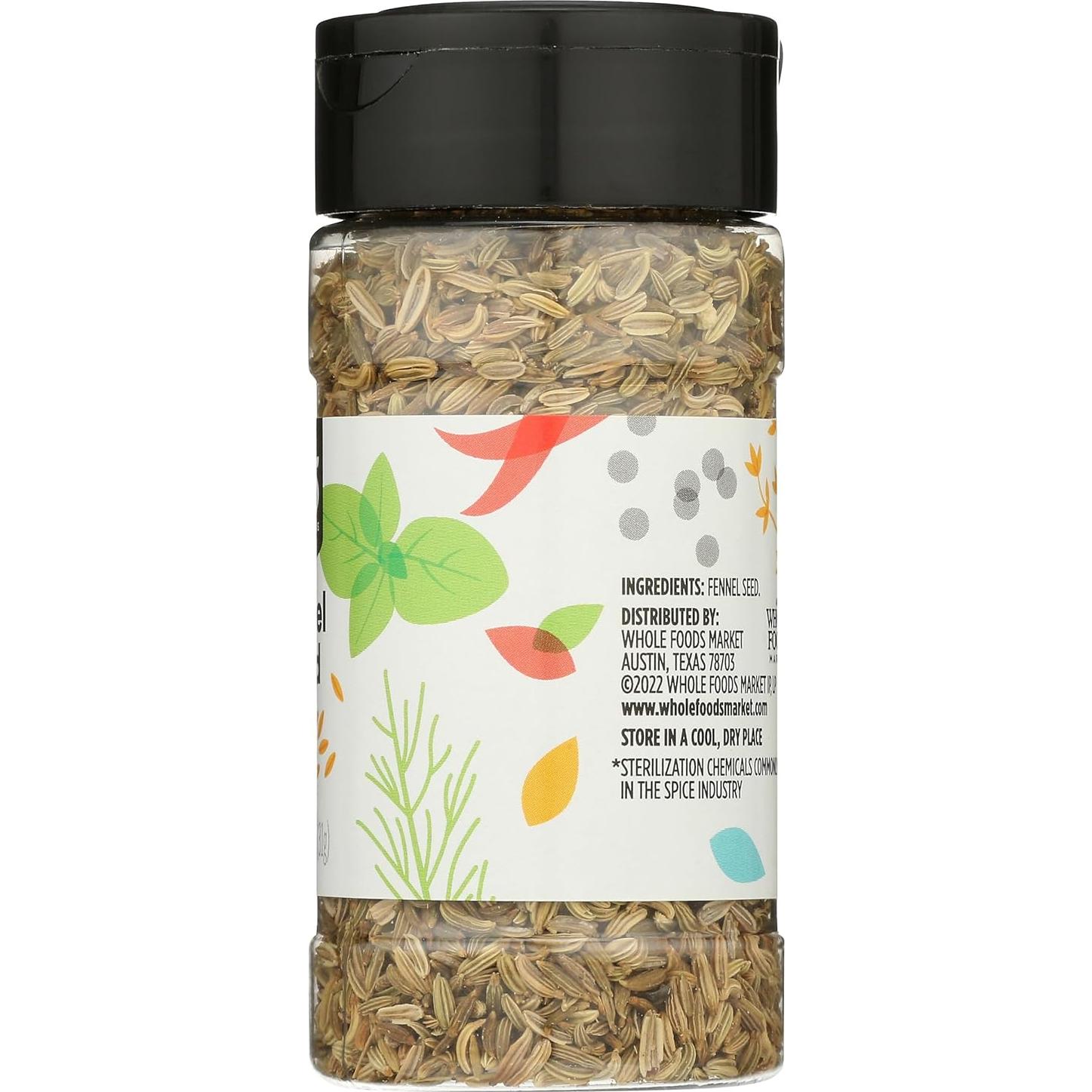 Semillas de Hinojo 365 Whole Foods 30.9 g - Sin Aditivos