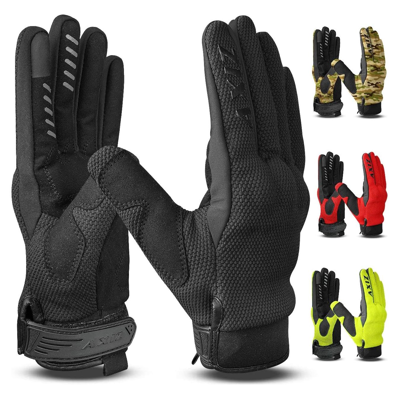 Guantes de Motocicleta AXIZ Tácticos Unisex Negro XX-Large