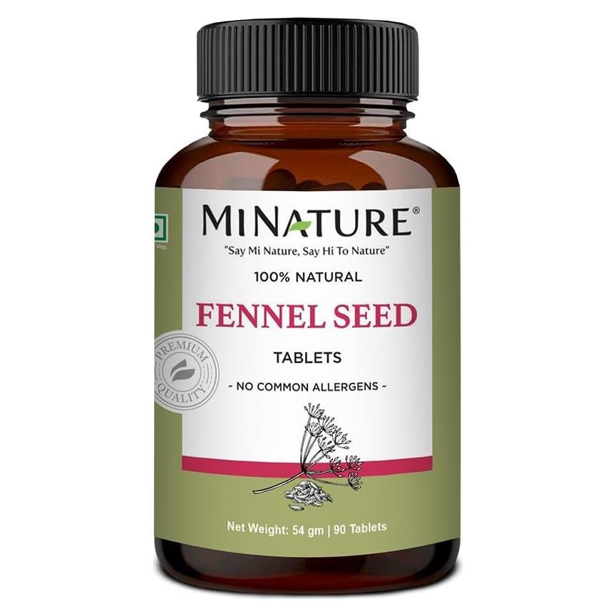 Tabletas de Semilla de Hinojo Mi Nature 90 Tabletas 1000 mg
