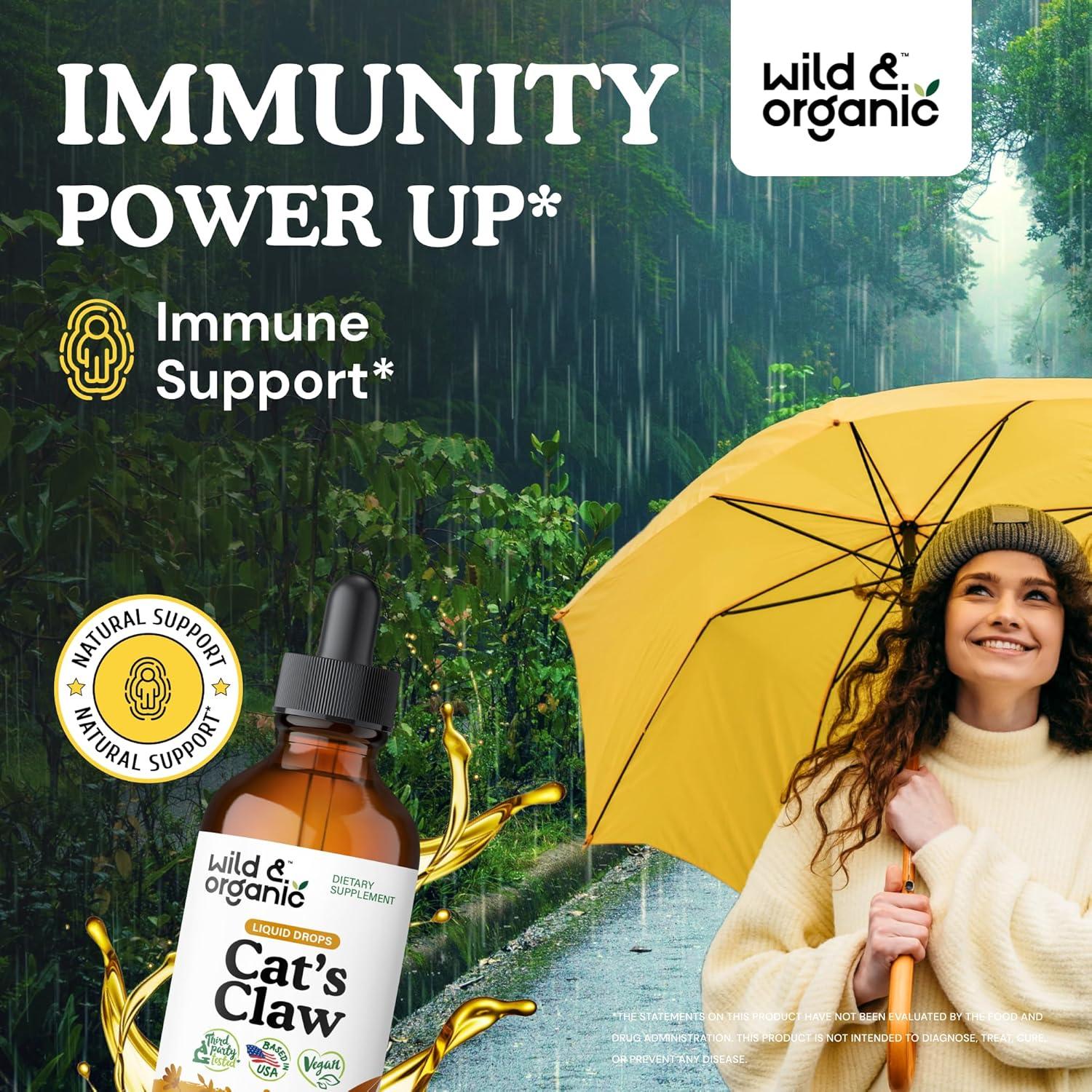 Tintura de Garra de Gato Silvestre y Orgánica 118 ml - Suplemento Inmunológico