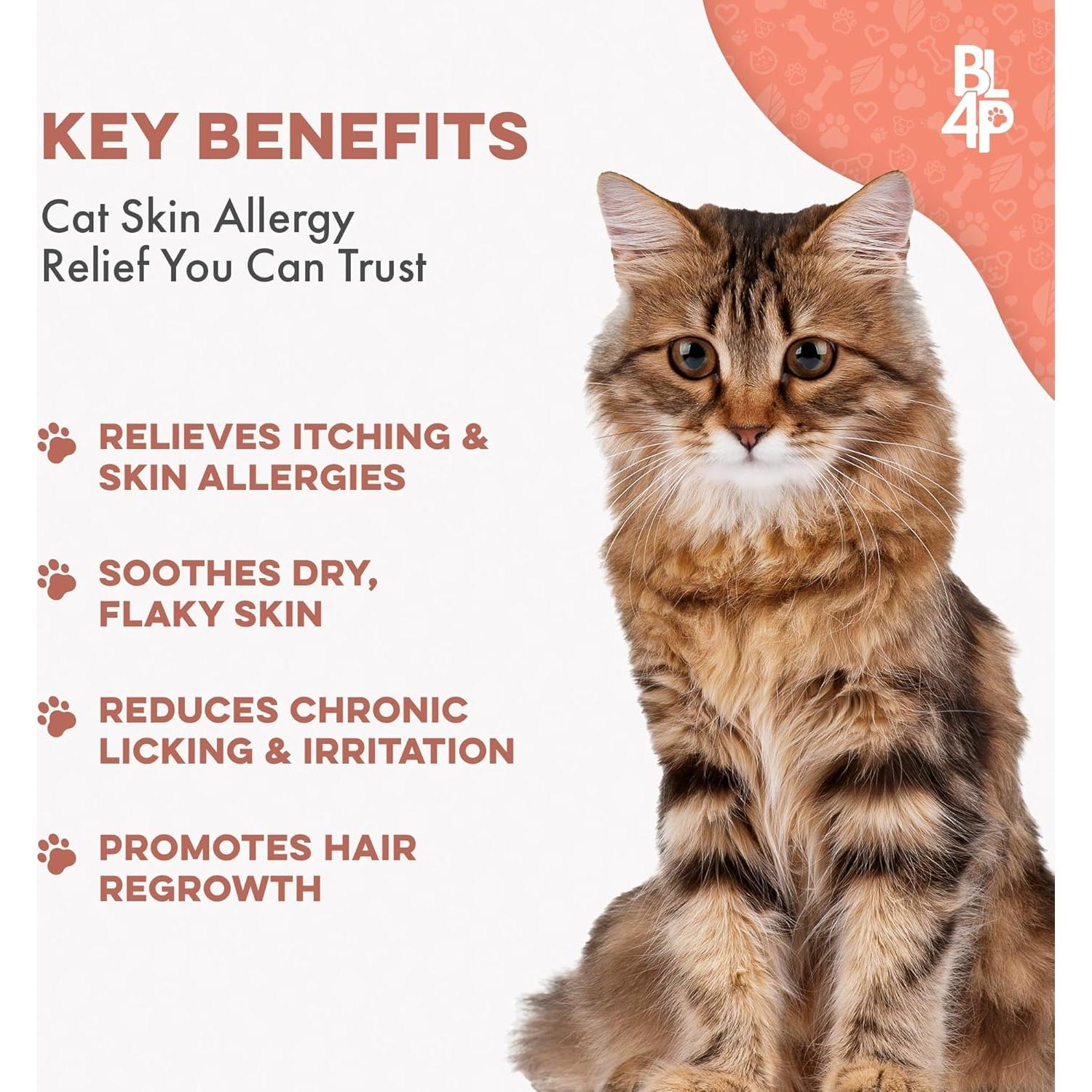 Suplemento para Gatos BestLife4Pets - Alivio Alergias Piel 400 Pastillas