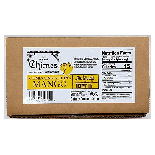 Chimes Caramelos de Jengibre Mango y Jengibre 453g