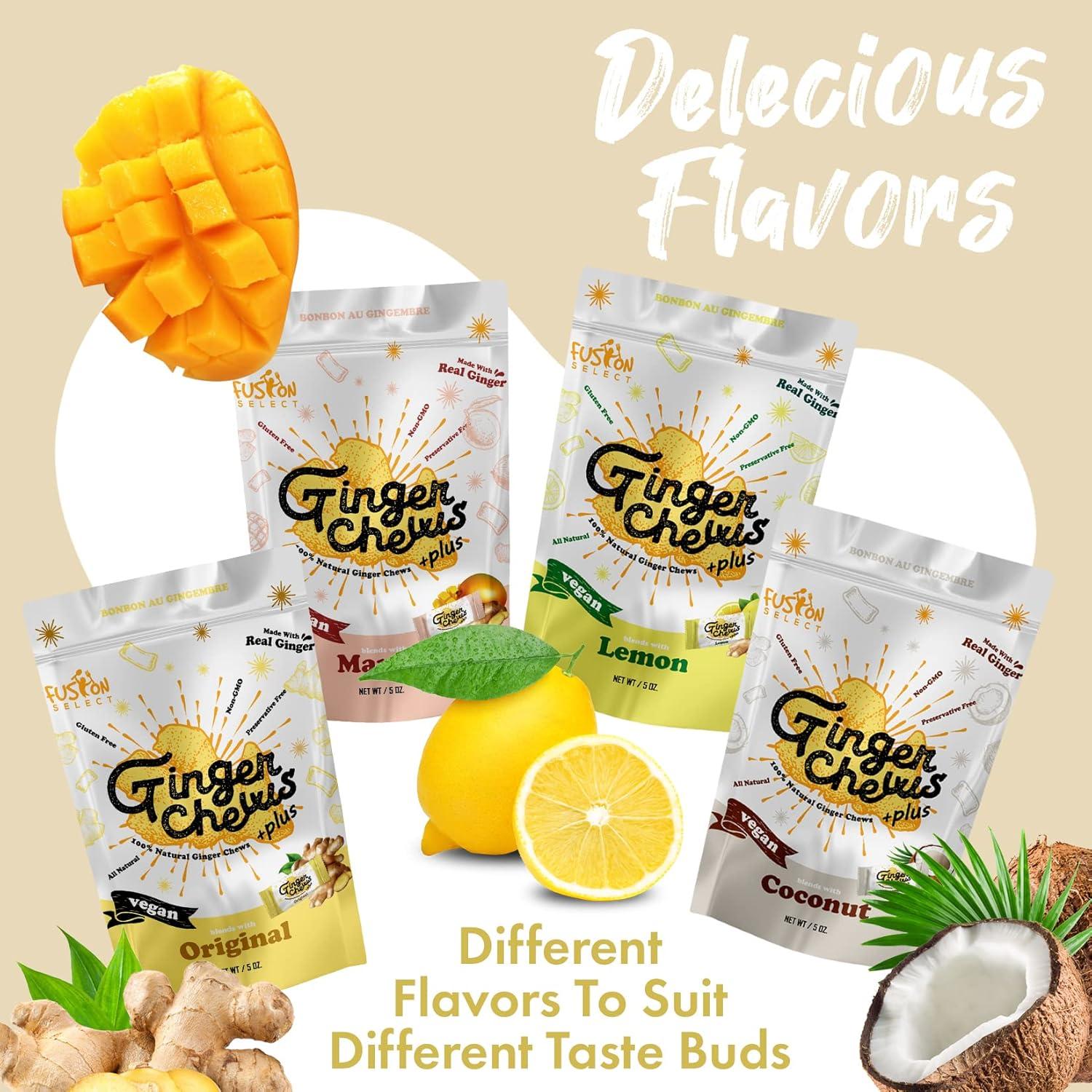 Caramelos de Jengibre Mango Fusion Select - 141.75g Vegano