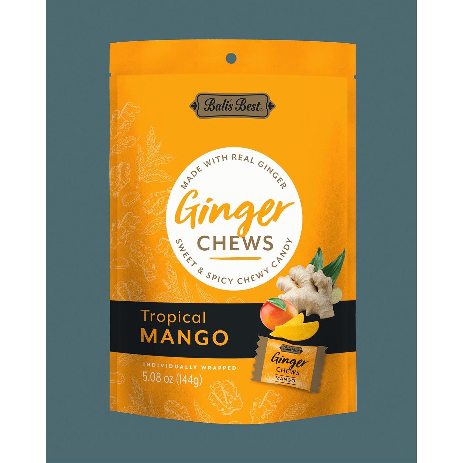 Caramelos de Jengibre Los Mejores de Bali Sabor Mango 432g