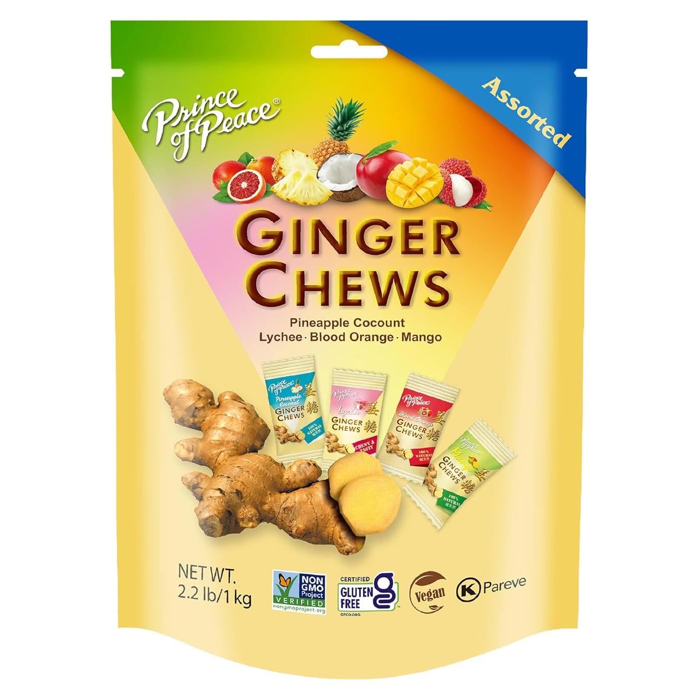 Caramelos de Jengibre Príncipe de la Paz 997.9g - Sabores Variados